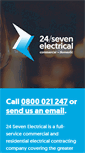 Mobile Screenshot of 24sevenelectrical.co.nz